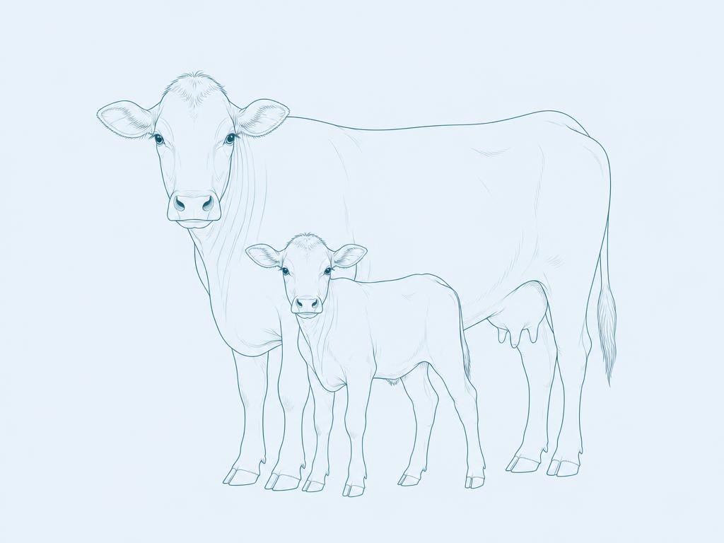 Cattle in a commercial livestock setting